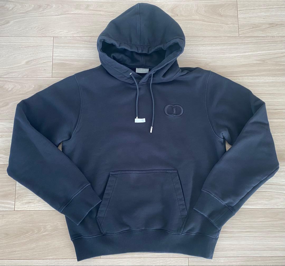 Dior ブラックLサイズ　フード付きパーカー