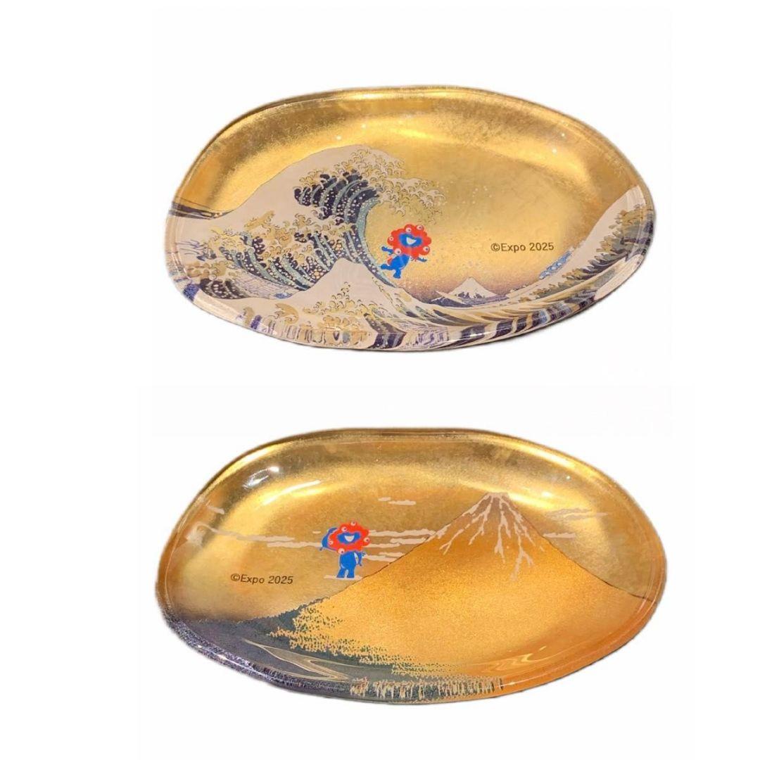 EXPO2025 ミャクミャク 箔一 箔名画 ガラストレー 全2種セット