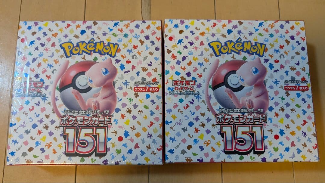 ポケモンカード151 BOX　シュリンク付き、無し　各1個
