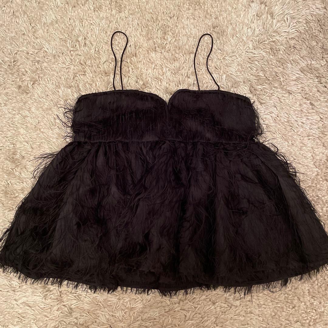 Whim Gazette(ウィム ガゼット) フェザーキャミブラウス - メルカリ