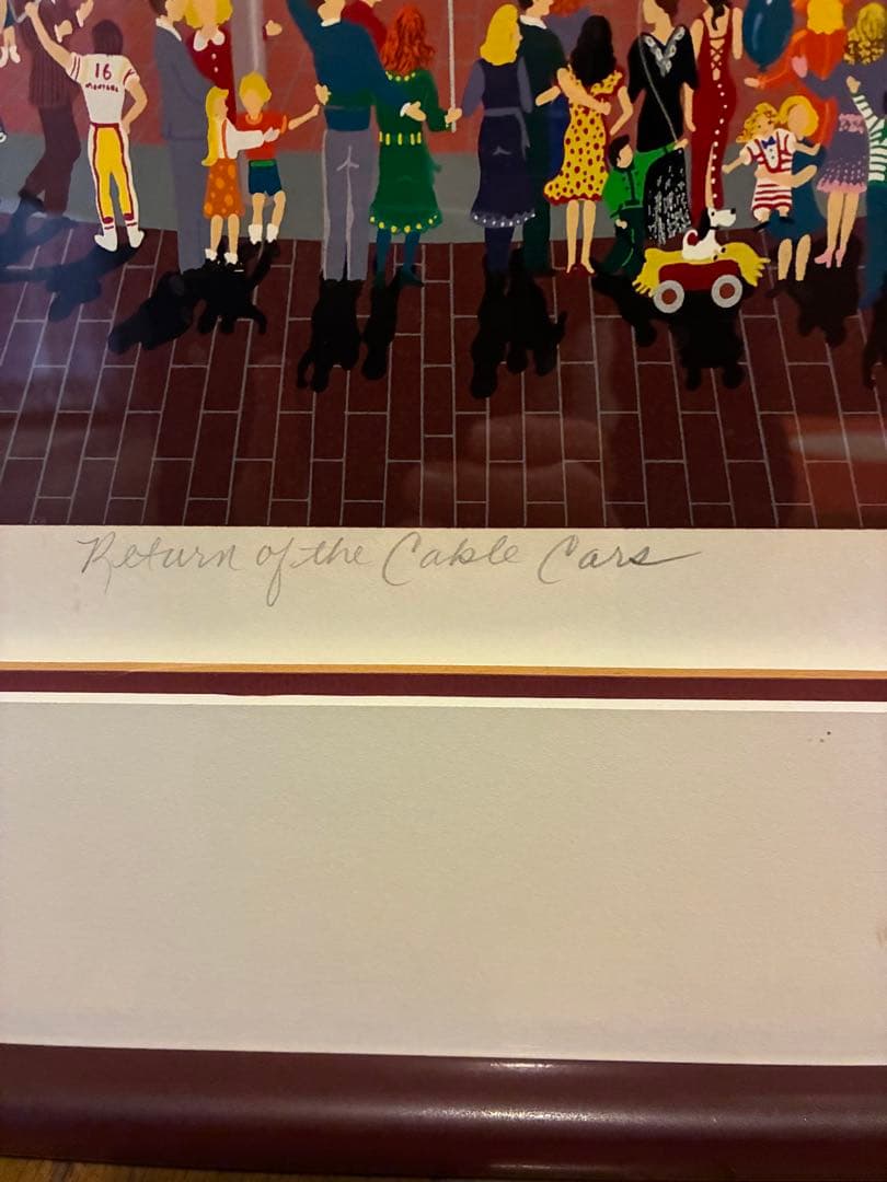 メラニーケント】 「リターンケーブルカー」 シルクスクリーン(作品