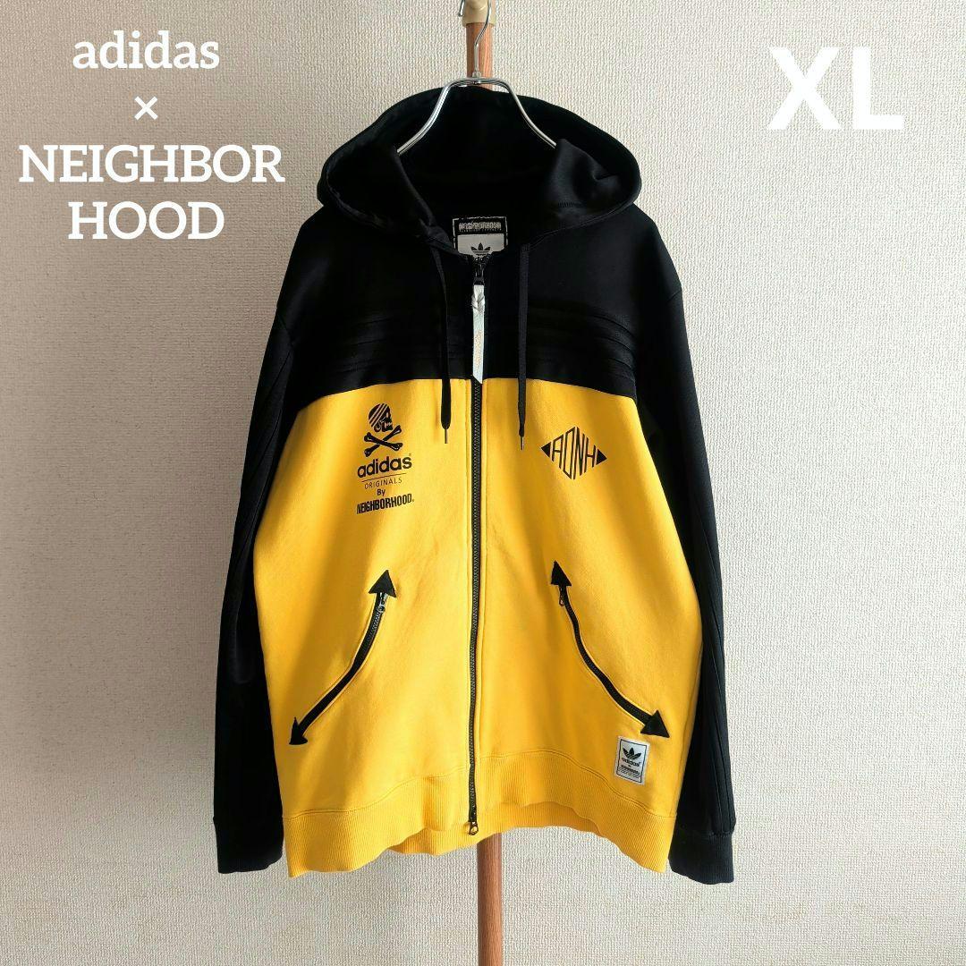 希少サイズ アディダス × ネイバーフッド コラボ パーカー フルジップ XL