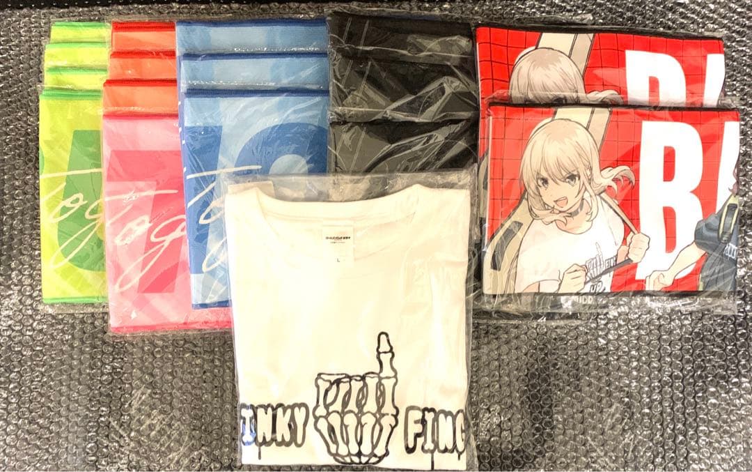 ガールズバンドクライ　ガルくじ　 マフラータオル 16枚 Tシャツ　Lサイズ