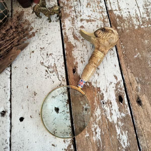 イギリス 70-80s ヴィンテージ 未使用 ダック ヘッド ルーペ 拡大鏡