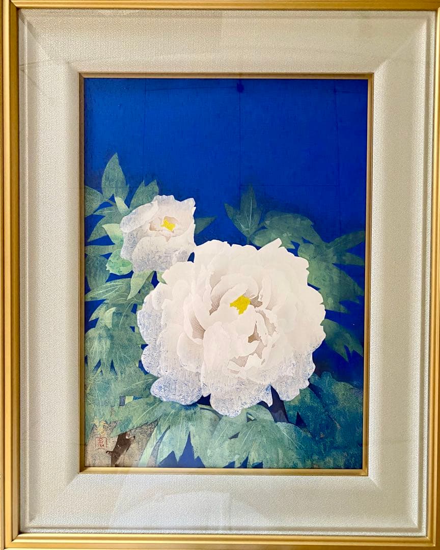 希少！文化勲章 松尾敏男 「夜空牡丹」 木版画 限定300部 第26番