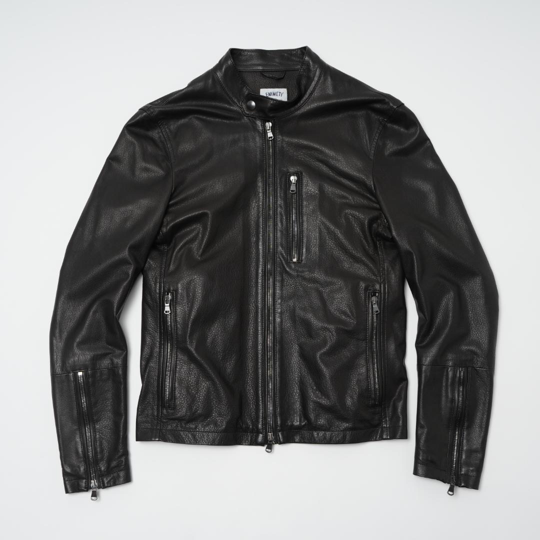 EMMETI エンメティCLINT 44 シングルライダースBLACK