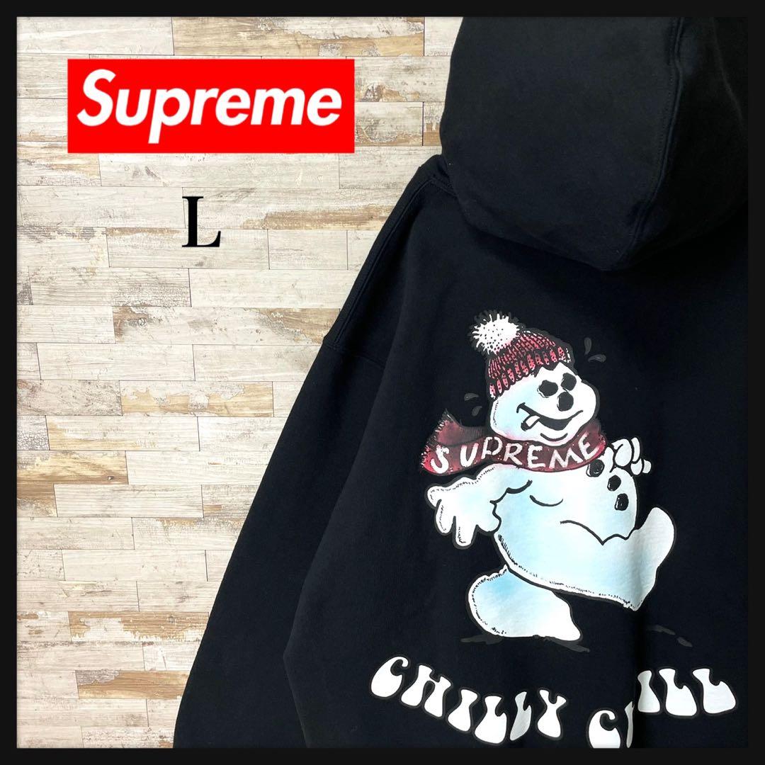 3307 U【極美品】シュプリーム☆スノーマン パーカー パーカー ブラック Supreme（パーカー ・ ブラック/黒色系）のフリマアイテム一覧