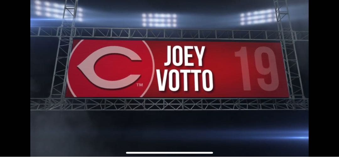 Joey Votto 2016年ゲーム実使用ホームパンツ 7回裏にホームラン