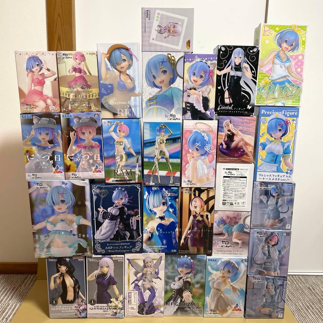 Re：ゼロから始める異世界生活 レム　ラム プライズ フィギュア 29個セット