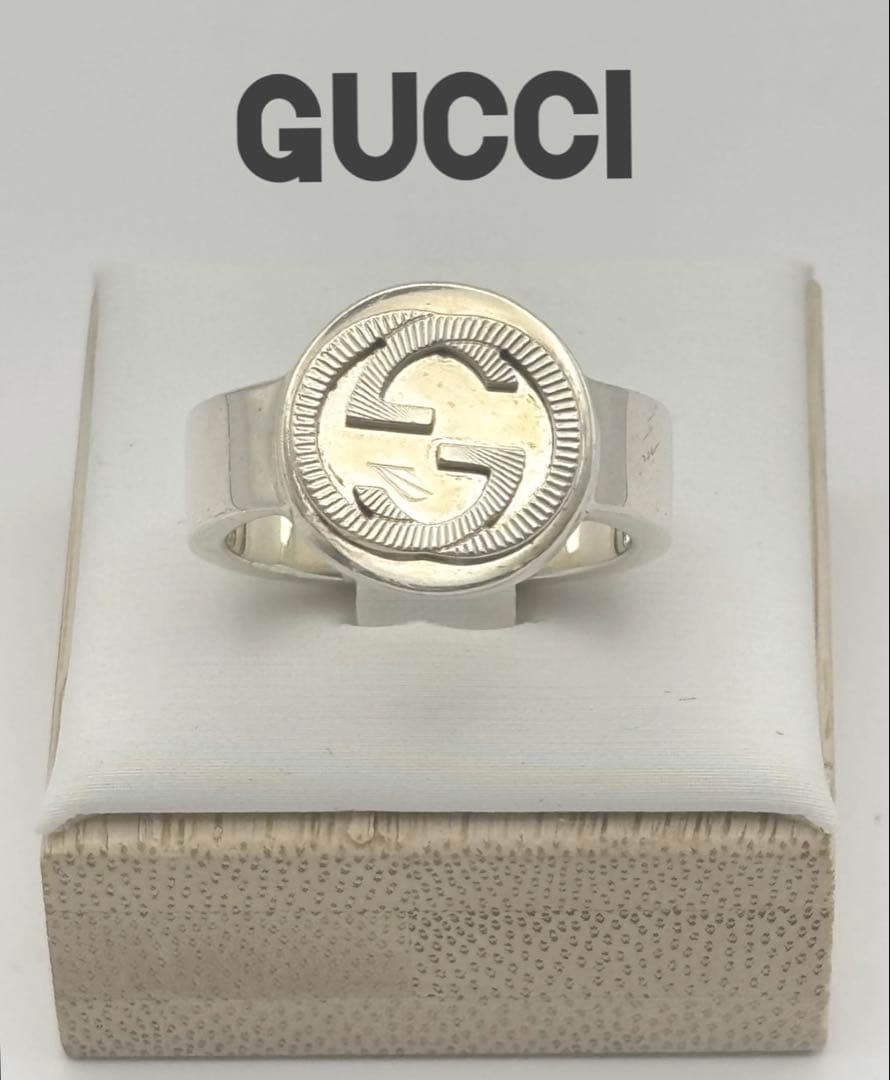 GUCCI インターロッキング リング・指輪 シルバー 18号