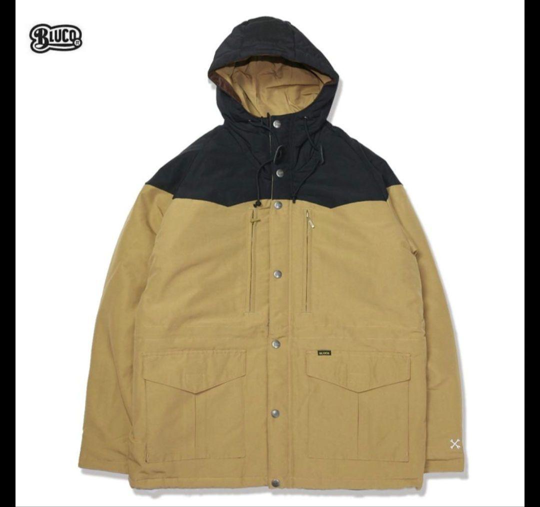 試着のみ BULCO ブルコ マウンテンパーカー XLサイズ カーキ ブラック