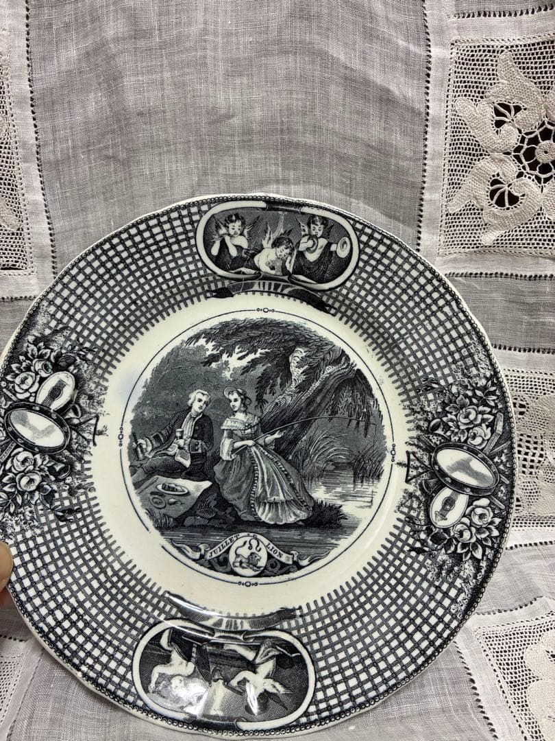 フランス アンティークVieillard & Johnston ボルドー窯 - メルカリ