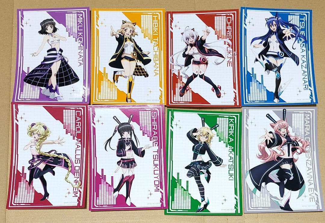 戦姫絶唱シンフォギア　キャロル　月読調　雪音クリス　サイバーアイドル　ブロマイド