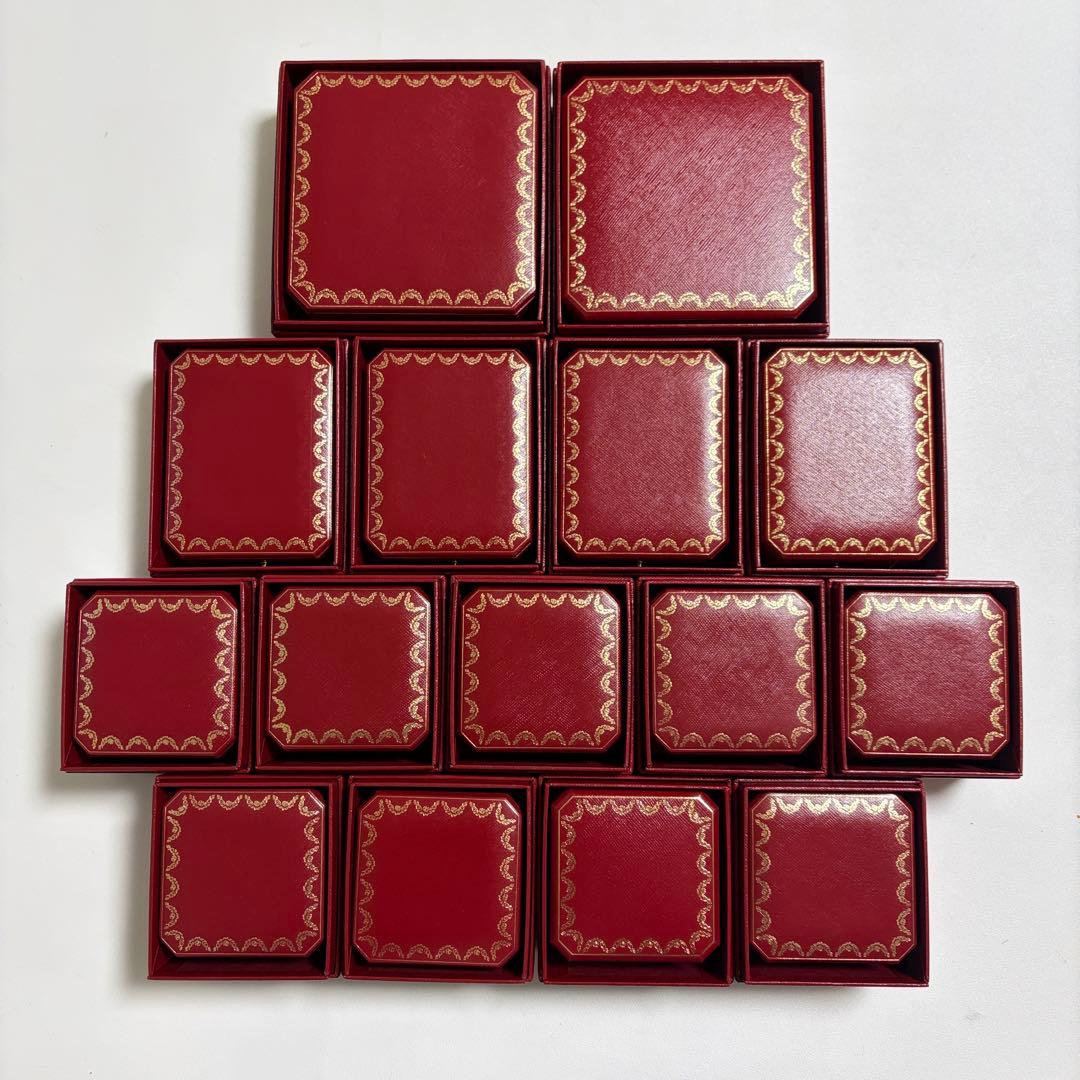 カルティエ　ネックレス　リングケース　ピアスケース　空箱　現行品　15個