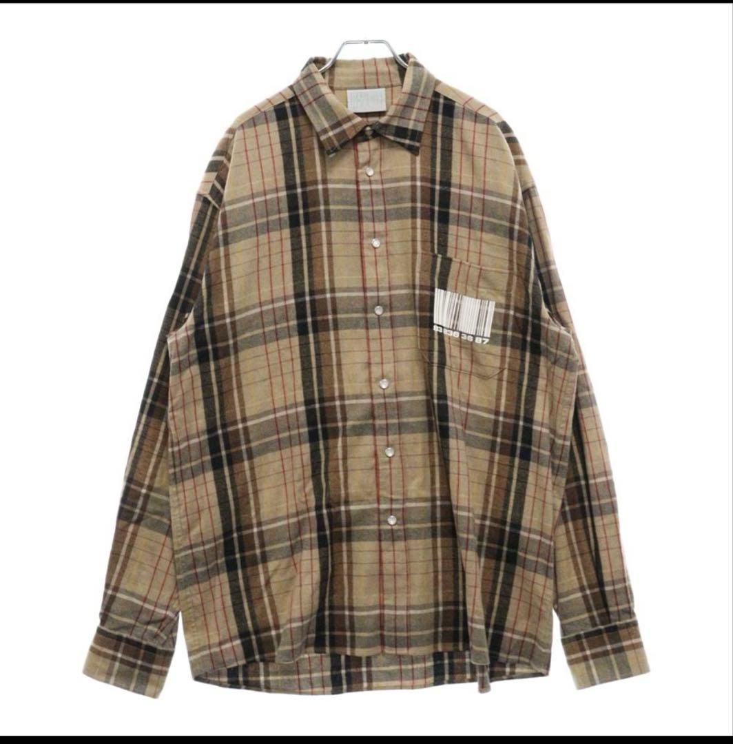 VETEMENTS （ヴェトモン） チェックシャツ サイズS