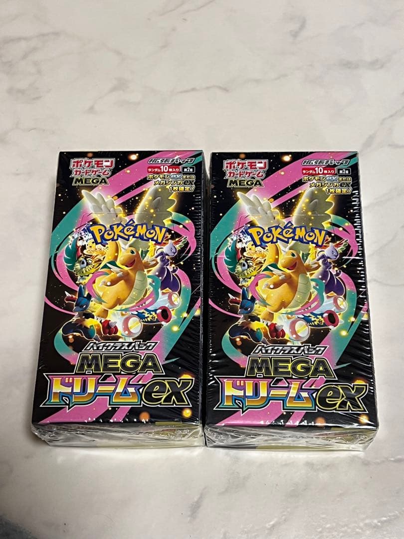 新品未開封】ポケモンカードゲームMEGAドリームex2BOXシュリンク付き MEGAドリームex シュリンク付き 未開封 2BOX - メルカリ