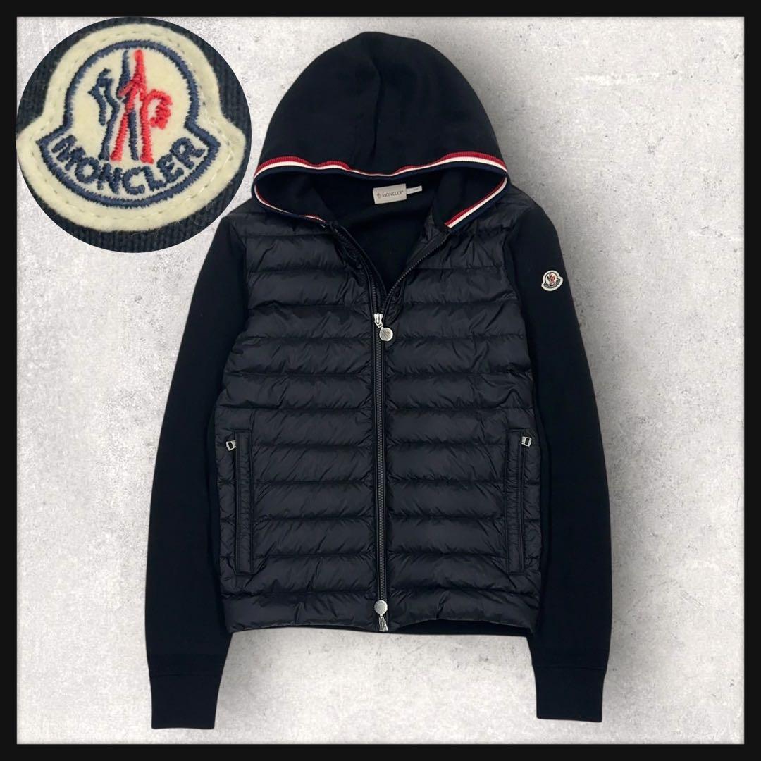 美品・QR鑑定済み】モンクレール 切り替え ハイブリッド ダウン