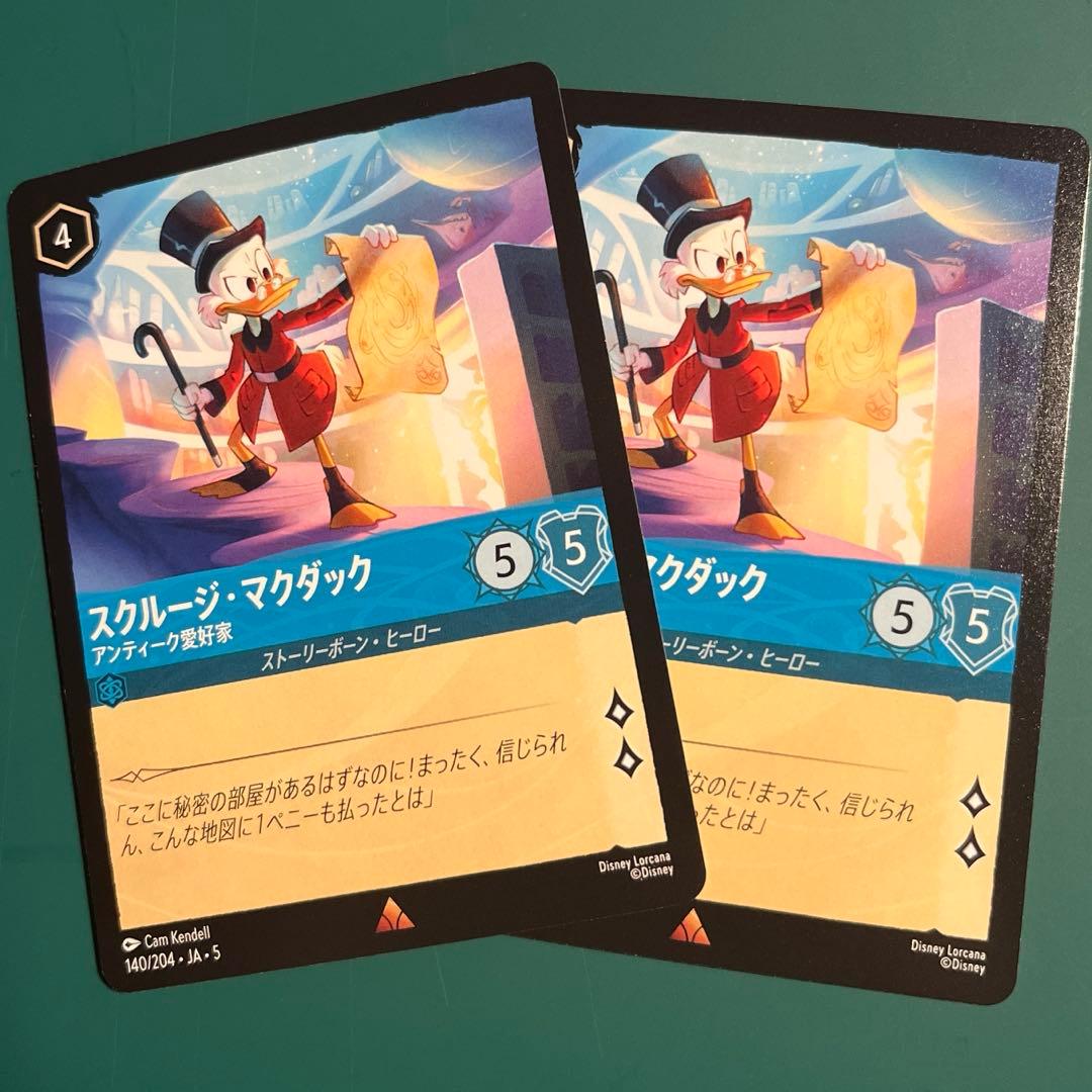 スクルージ・マクダック 140/204•JA•5 レア ディズニー・ロルカナ