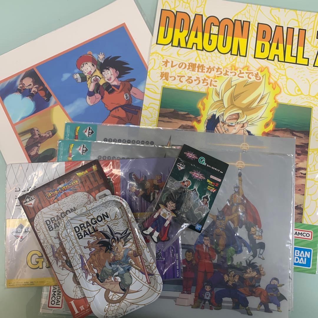 ドラゴンボール 一番くじ 6点セット クリアポスター ビジュアルボード