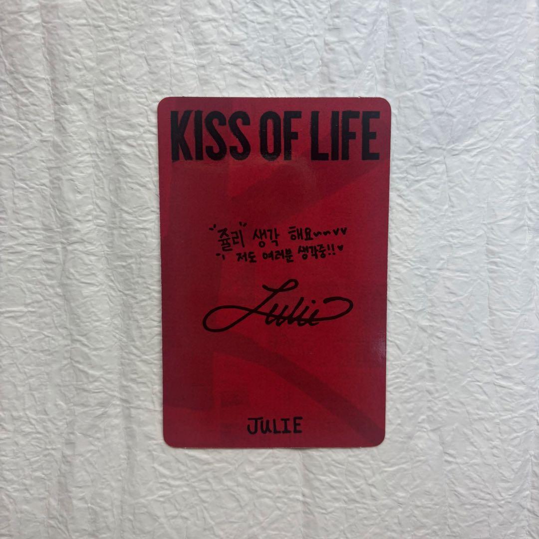 KISS OF LIFE 1st Album ジュリー トレカ - メルカリ