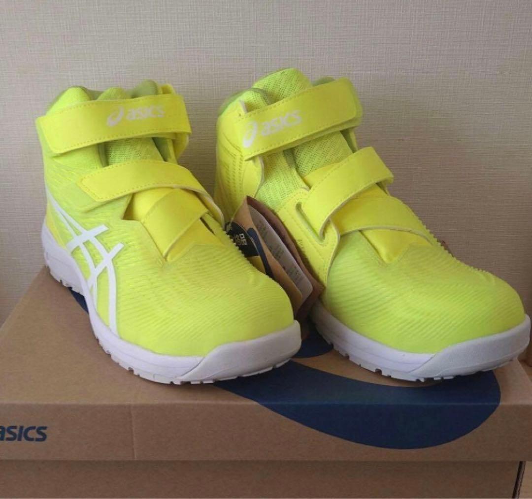 アシックス 安全靴 ウィンジョブ CP120 限定色イエロー×ホワイト 26cm