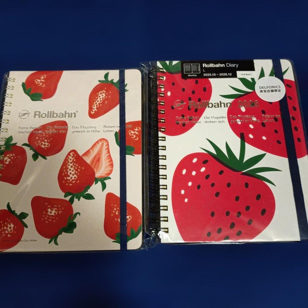 Rollbahn 2026 スケジュール帳 L いちご柄 - メルカリ