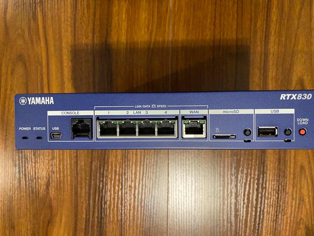 YAMAHA RTX830（VPN）ルーター YAMAHA ギガアクセスVPNルーター RTX830 | BizPARK | 現場、オフィスを