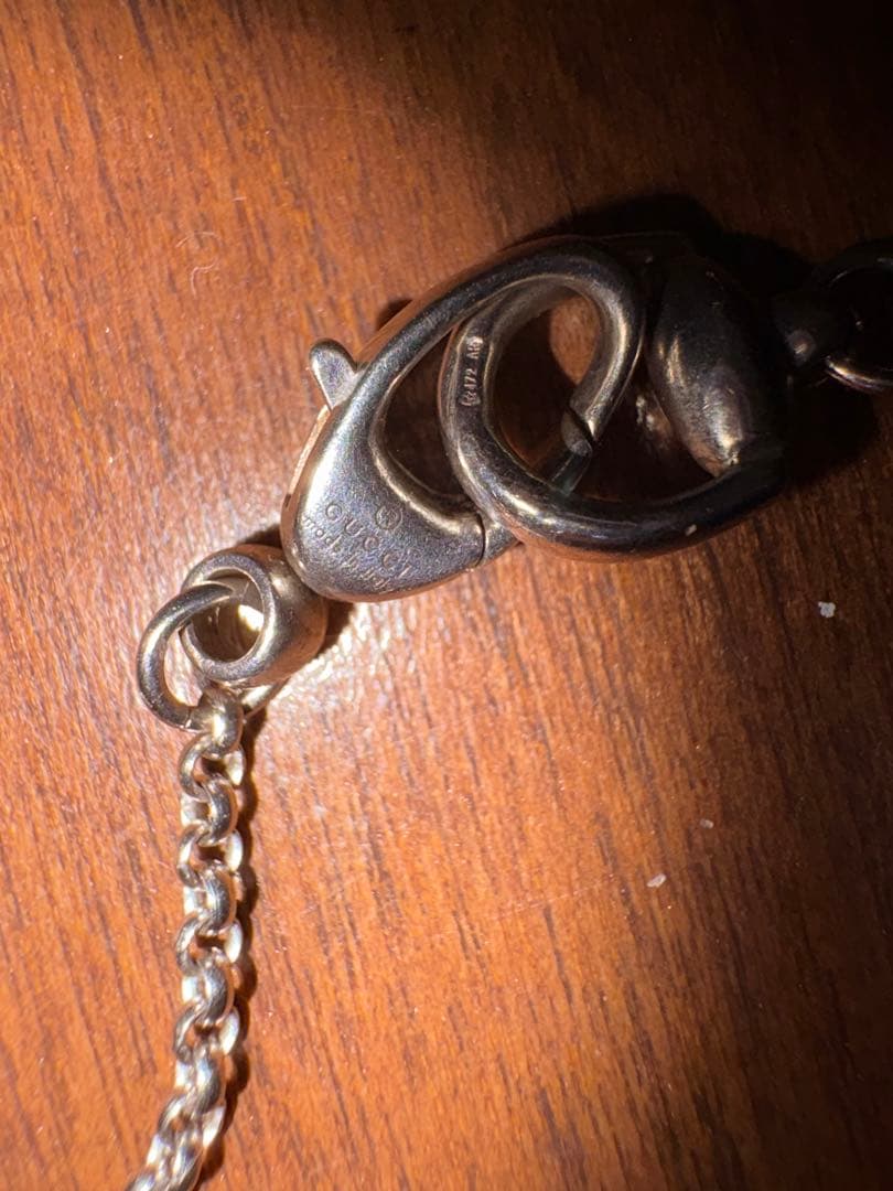 たくむくん着用 グッチ ネックレス バンブー ハート シルバー925