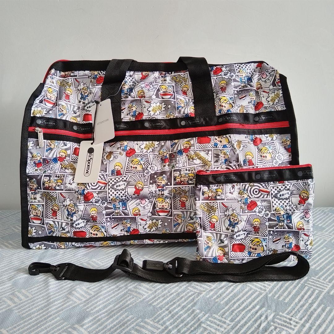 ラスト1点 レスポートサック 出前一丁 コミック トート ボストンバッグ ポーチ