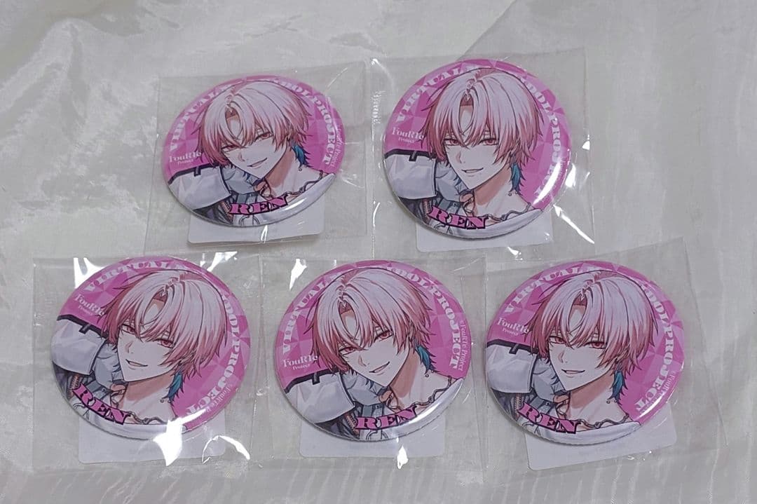 未開封5個 FouRTe Project 御影漣 缶バッジ デビュー記念