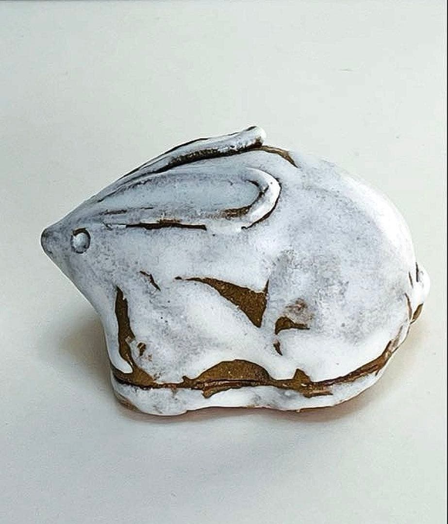 新品未使用　香合　勝尾青龍洞・龍兎　香合　鬼萩釉　茶道具 共箱付き