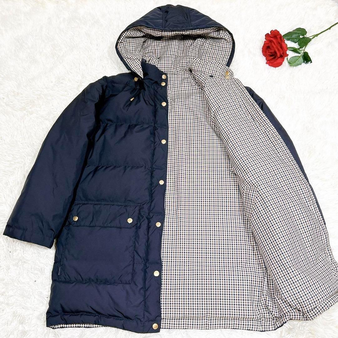 未使用級美品✨　アクアスキュータム　ダウンジャケット　リバーシブル　チェック柄