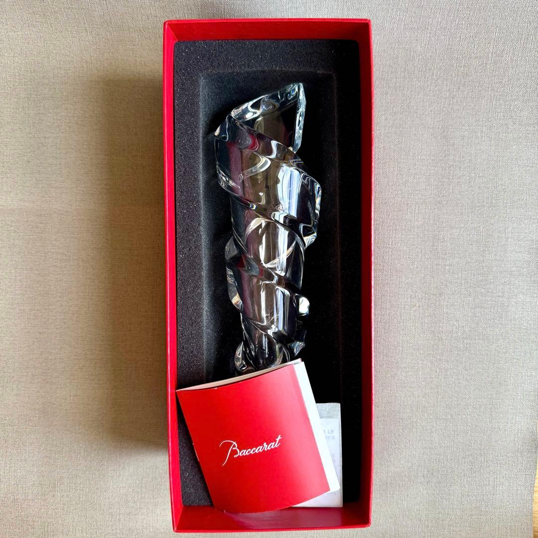 【本体美品】 バカラ クリスタルオブジェ 箱・説明書付き（箱にやや傷みあり） バカラ（Baccarat） クリスタルフィギュア 招き猫 クリア 2607786