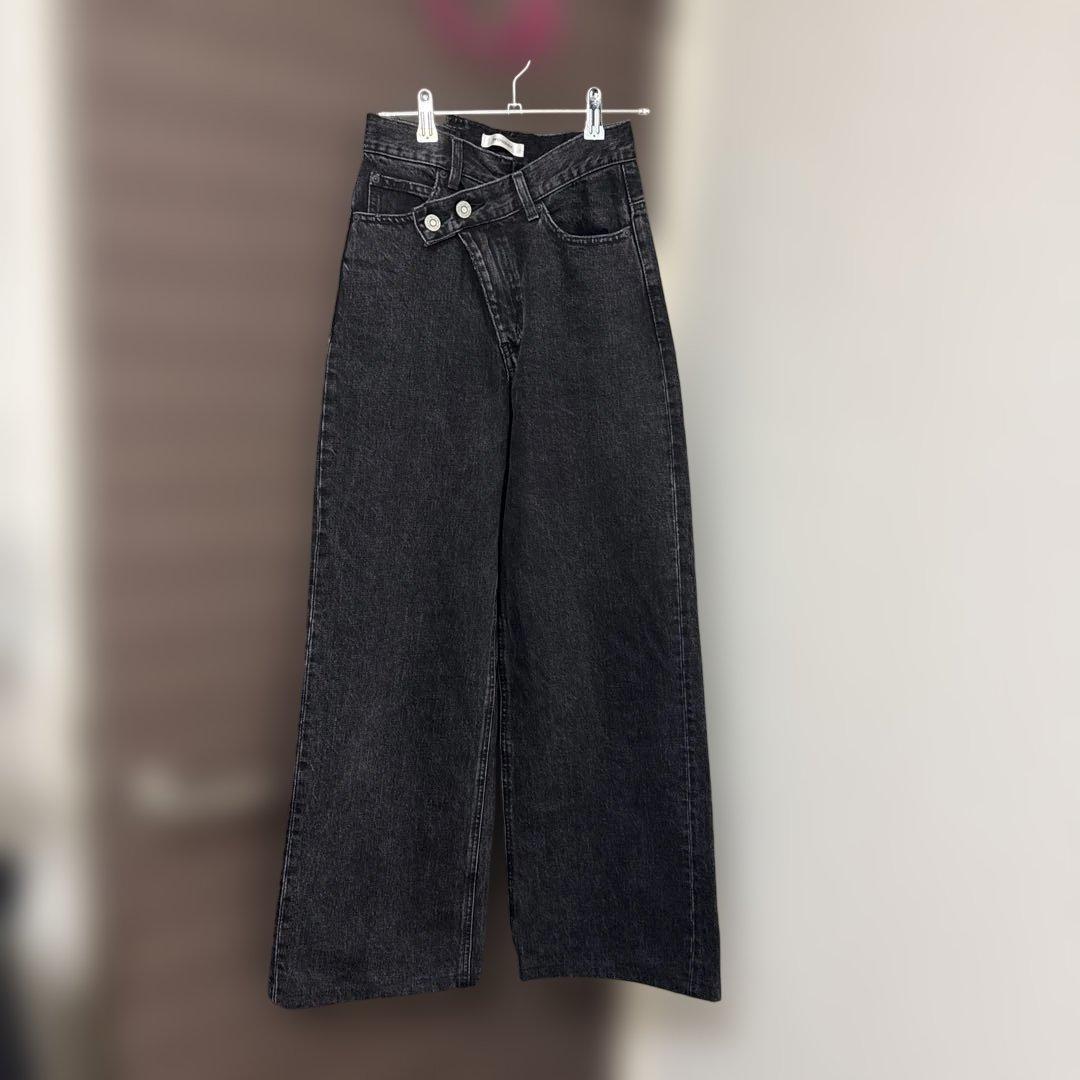 MOUSSY CROSS WAIST WIDE STRAIGHT - メルカリ