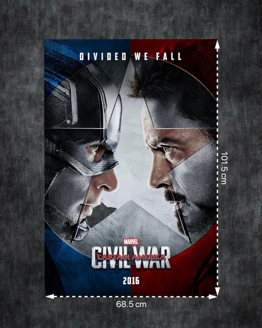 枚数限定*映画館用両面印刷ポスターINTL版:シビルウォー キャプテン