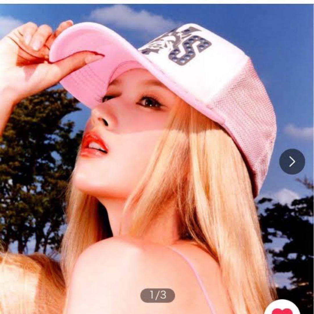 〔twice サナ着用〕ヒステリックグラマーメッシュキャップ ピンク