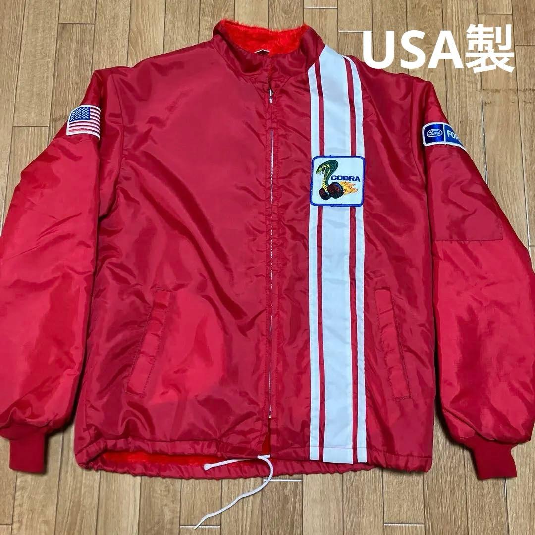 Cobra Ford レーシングジャケット USA製 L ナイロン 裏ボア