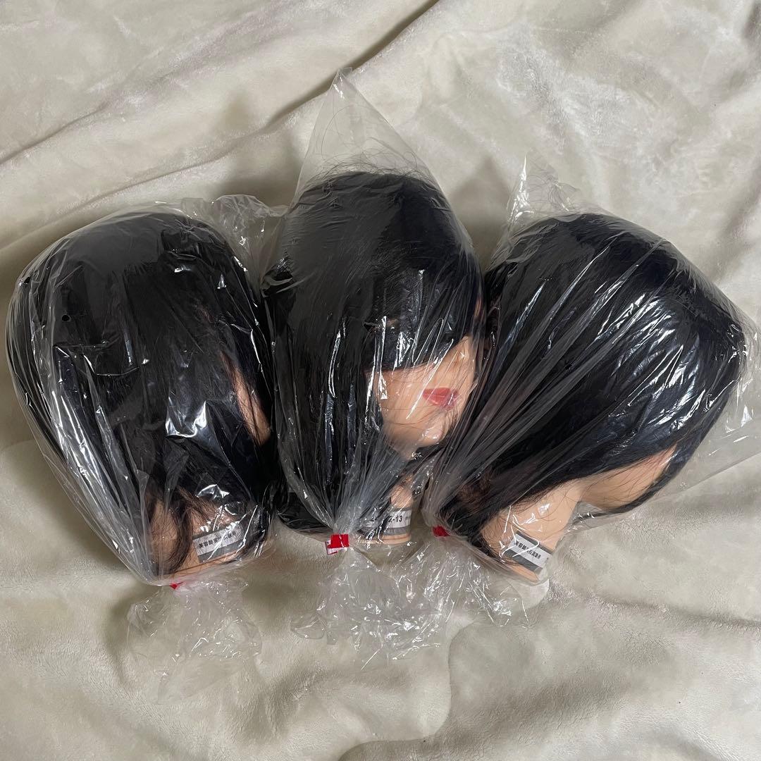 HG123 美容師国家試験本番用カットウィッグ 8体セット