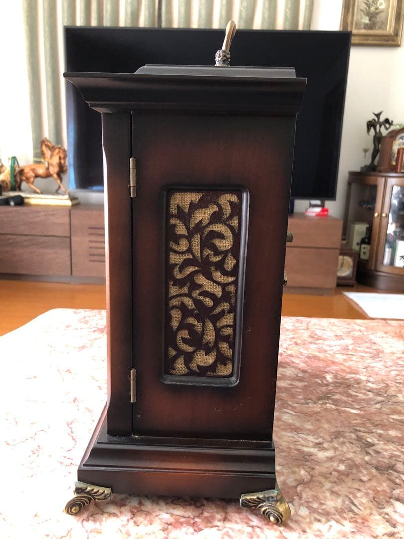 ドイツ MAUTHE社 マウテ社 ゼンマイ式置時計 機械式置時計 8日間連続