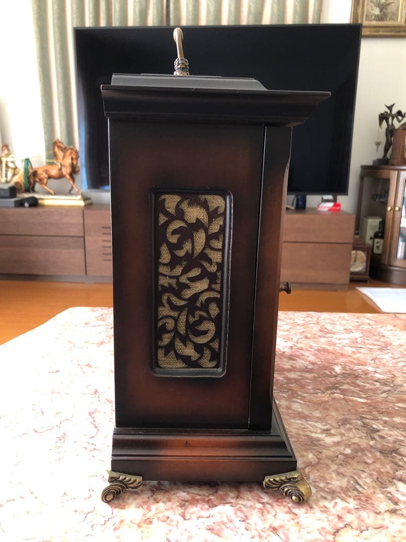 ドイツ MAUTHE社 マウテ社 ゼンマイ式置時計 機械式置時計 8日間連続