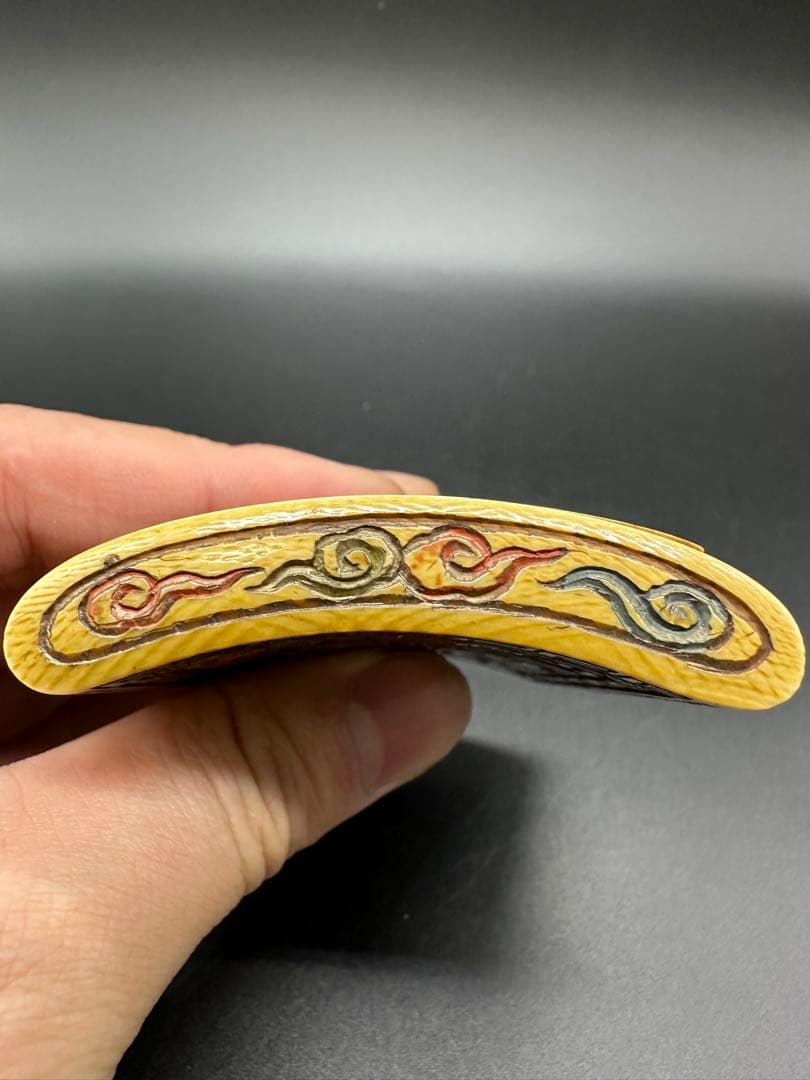 タバコケース 名刺入れ 彫刻 天然材質 骨董古美術 - メルカリ