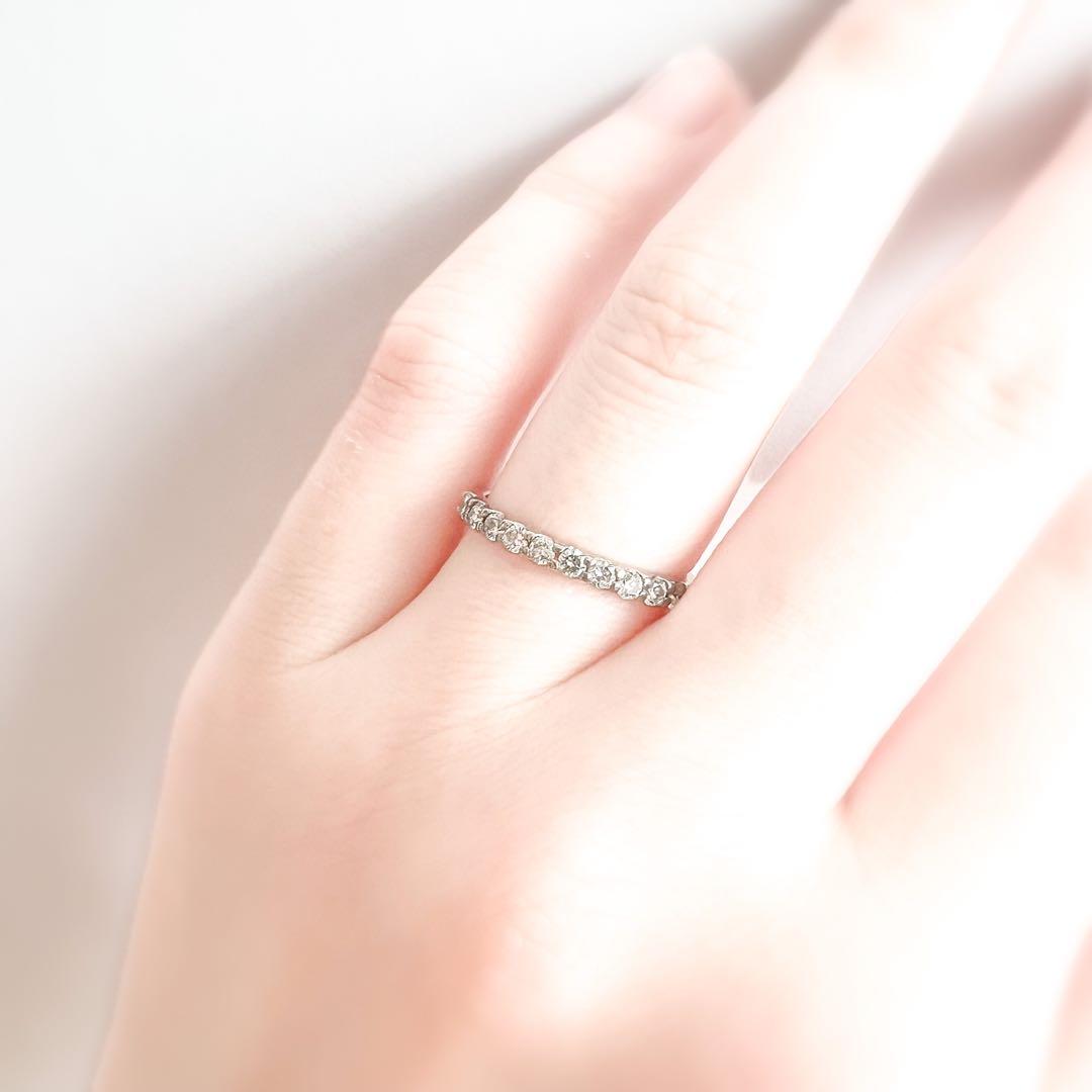 最終お値下げ pt900 0.3ct ダイヤモンドエタニティ　　ハーフエタニティ