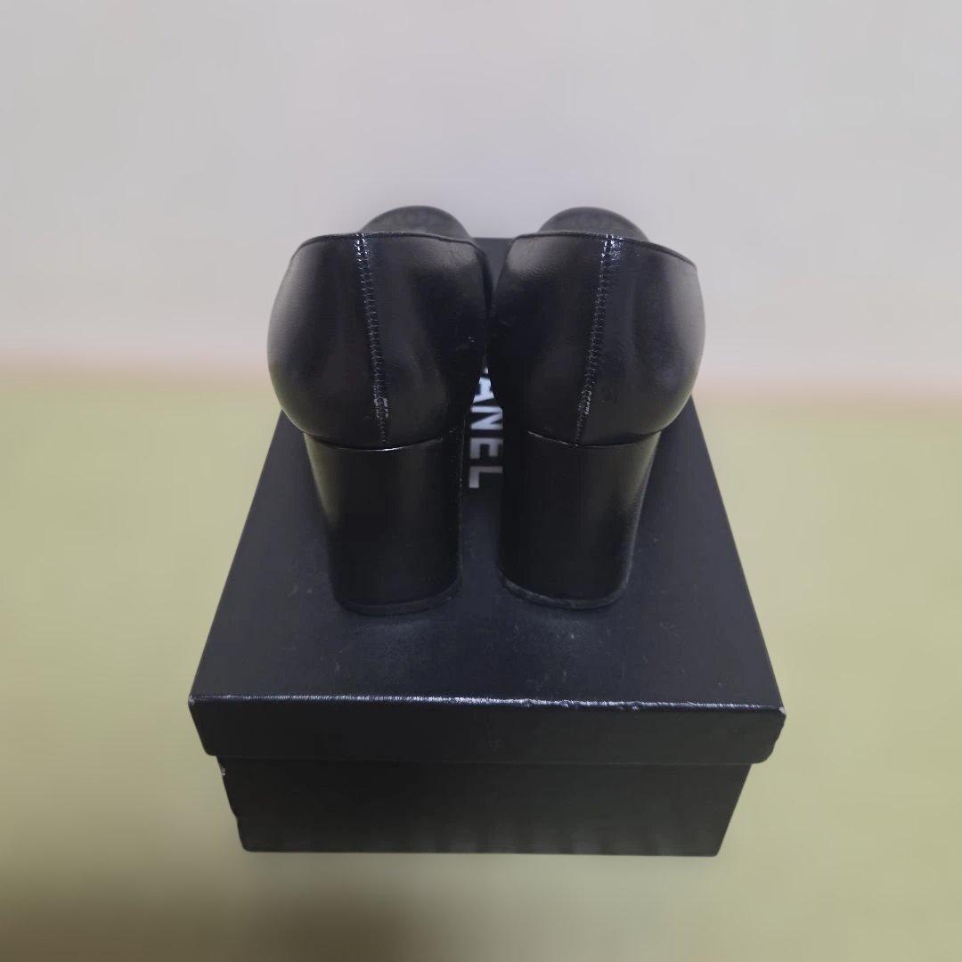 シャネル パンプス レザー ココマーク サイズ37.0 ブラック 24.0cm