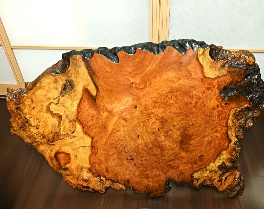 座卓　大きめ　(112×73)　天然木　花梨　一枚板