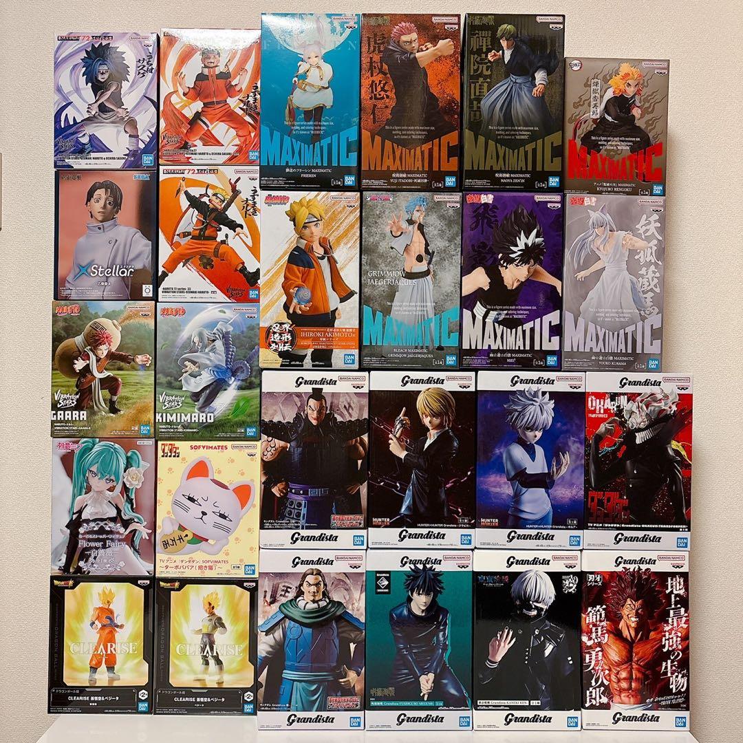 新品未開封 フィギュア26種 呪術廻戦・キングダム・ナルト・刃牙・東京喰種 ほか