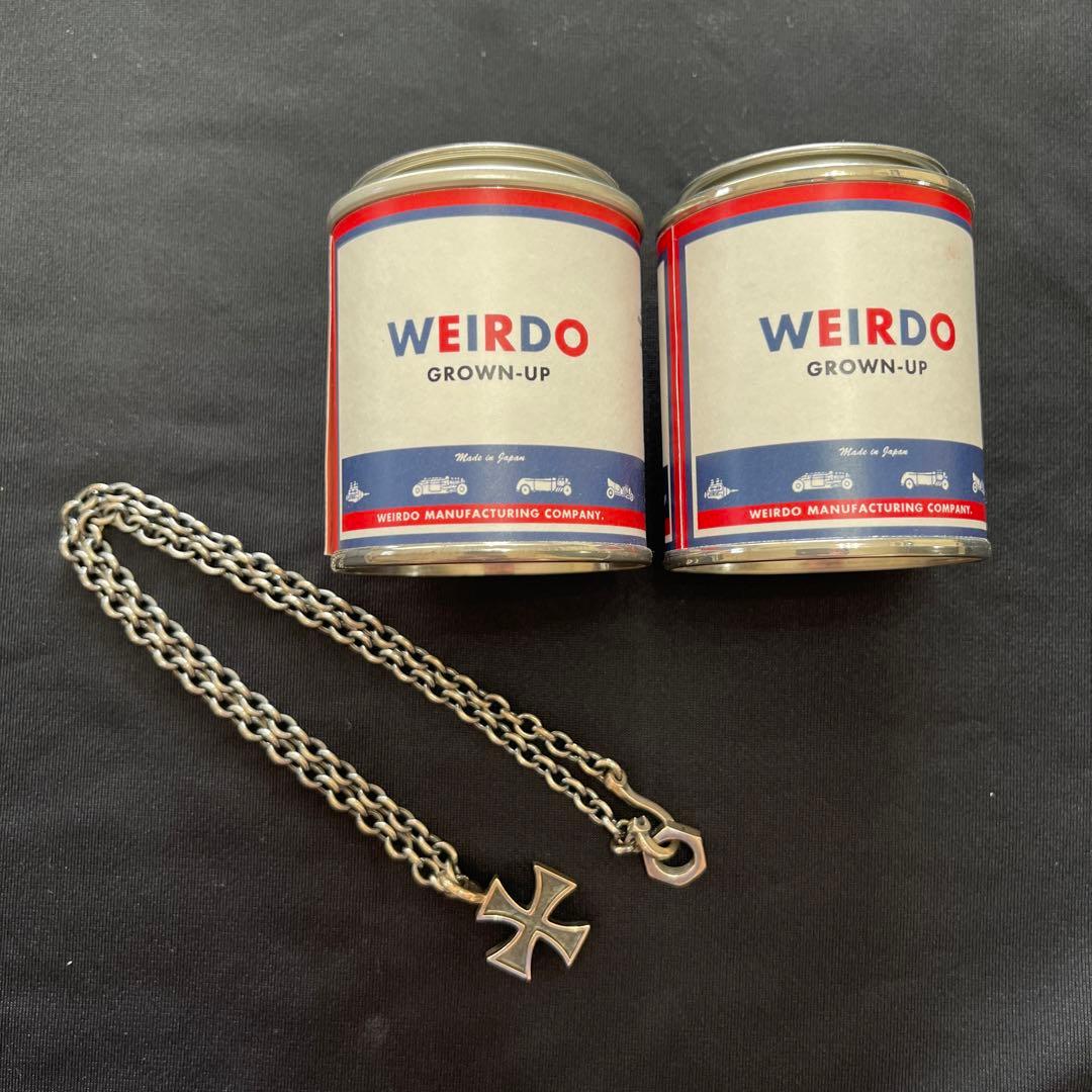 WELRDO ネックレス　ナットチェーン50cm クロストップ　アイアンクロス