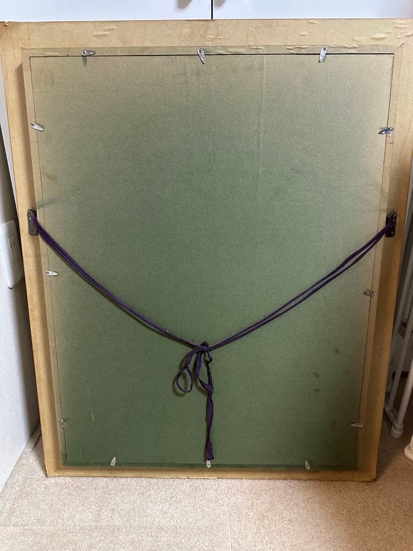 益井三重子、花瓶と花 日本画