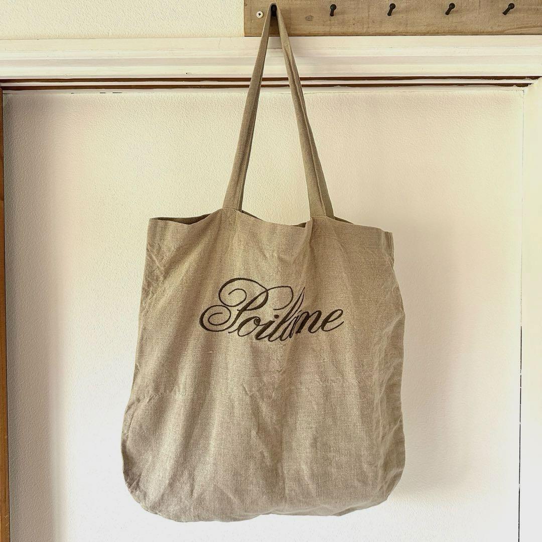 入手困難】ポワラーヌ リネン トートバッグ エコバッグ 刺繍 パリ限定