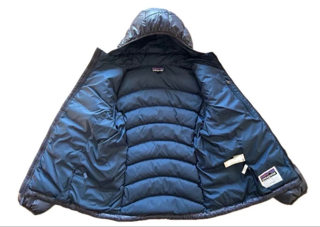パタゴニア ダウンセーター フーディー ネイビー ダウンXXL