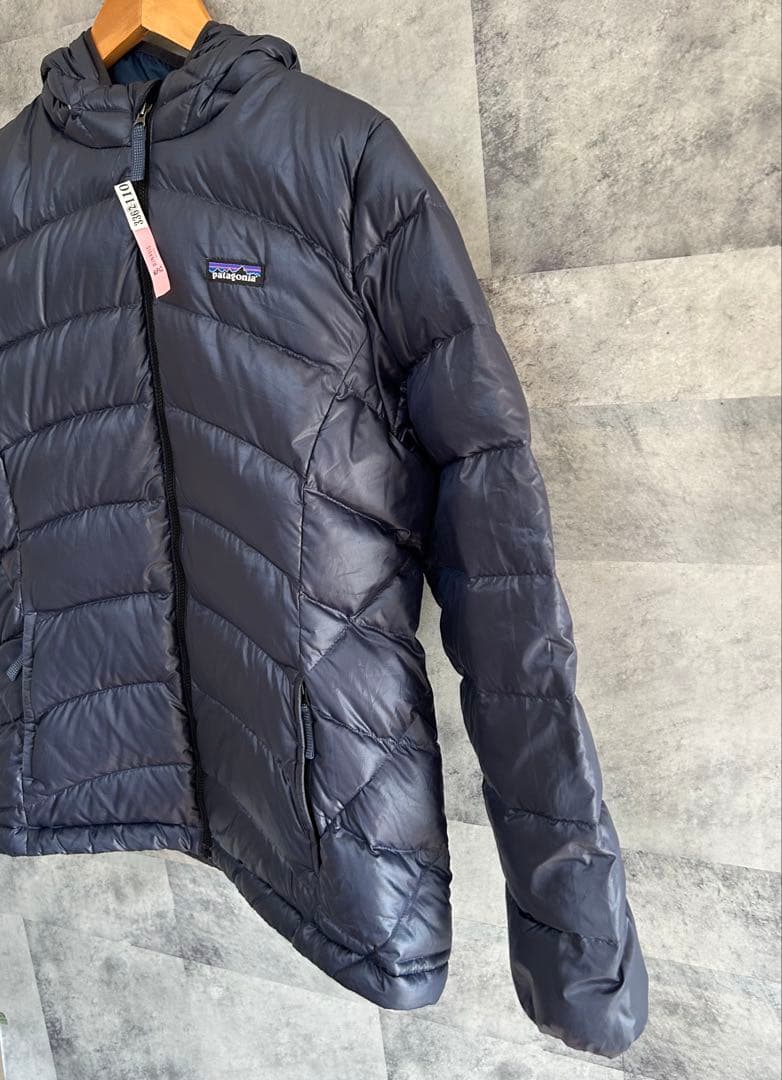 パタゴニア ダウンセーター フーディー ネイビー ダウンXXL